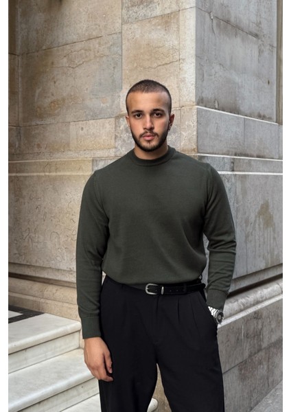 Acton Erkek %100 Organik Pamuk Bisiklet Yaka Triko Kazak indirimleri