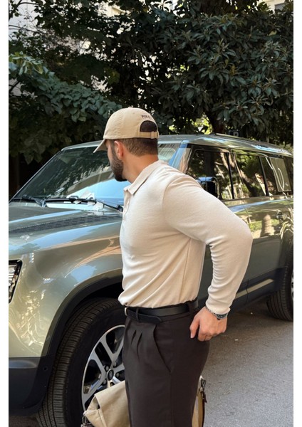 Cali Erkek Regular Fit Polo Yaka Uzun Kollu Sweatshirt Tişört fiyatları