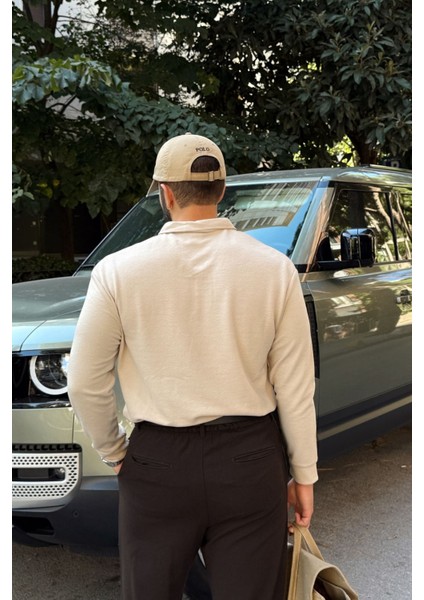 Cali Erkek Regular Fit Polo Yaka Uzun Kollu Sweatshirt Tişört modelleri