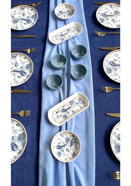 Blue Kitchen 6 Kişilik 14 Parça Kahvaltı Takımı fiyatları