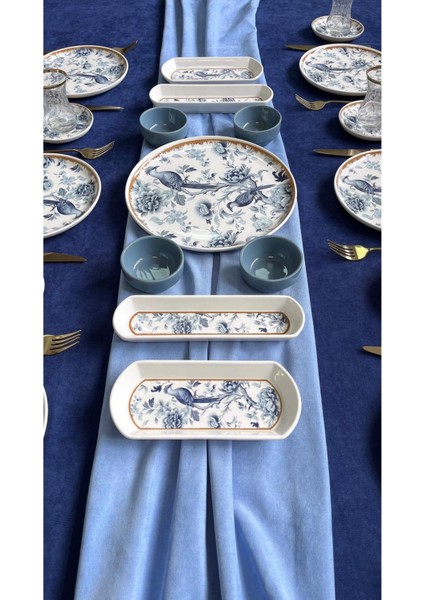 Blue Kitchen 6 Kişilik 21 Parça Kahvaltı Takımı fiyatları