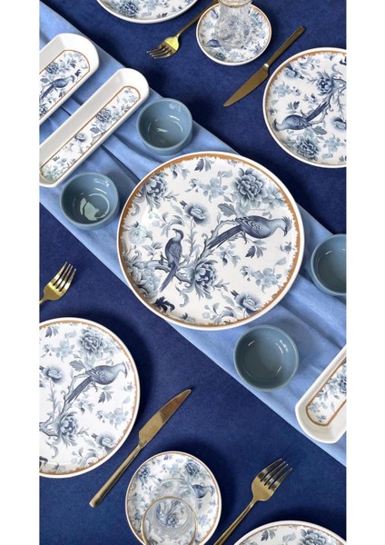 Blue Kitchen 6 Kişilik 21 Parça Kahvaltı Takımı modelleri