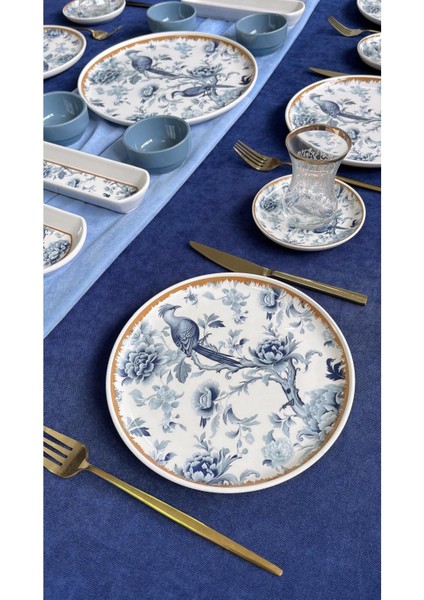 Blue Kitchen 6 Kişilik 21 Parça Kahvaltı Takımı fırsatları