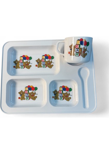 Çocuk Mama Tabldot Tabak ve Bardak Melamin