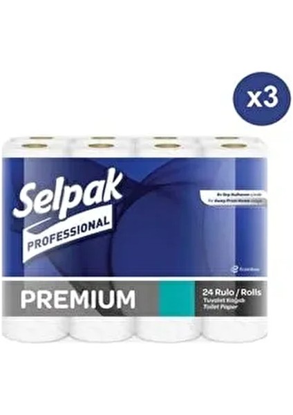 Premium Tuvalet Kağıdı 3 Katlı 24 Rulo Ekstra Dayanıklı ve Yumuşak modelleri