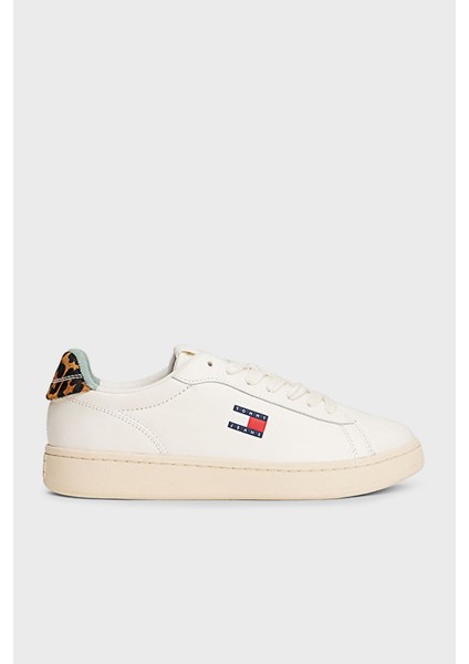 Tommy Jeans Logolu Deri Sneaker Ayakkabı Bayan Ayakkabı EN0EN02909 0k7