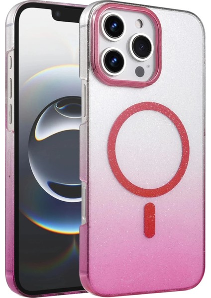 Bfs Apple iPhone 16 Pro Max Glossy Magsafe Kapak - Pembe