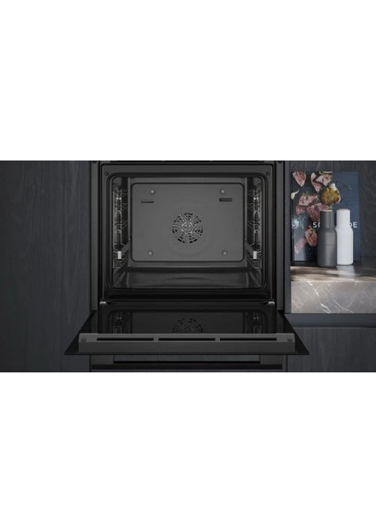 HR232GEB3 Fırın Ankastre Buhar Destekli Siyah Inox modelleri