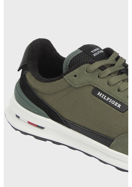 Logolu Süet Sneaker Ayakkabı Erkek Ayakkabı FM0FM05640 Rbn