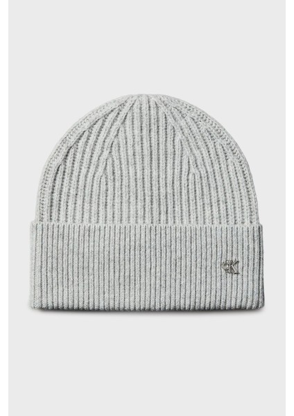 Yün Karışımlı Logolu Bere LV04D8032GP79 Erkek Bere LV04D8032G P79