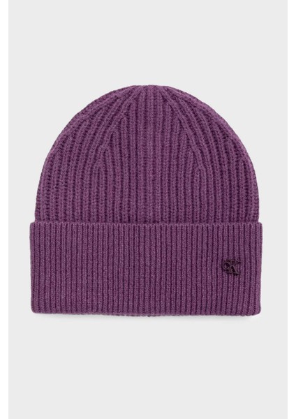 Yün Karışımlı Logolu Bere LV04D8032GYR6 Erkek Bere LV04D8032G Yr6