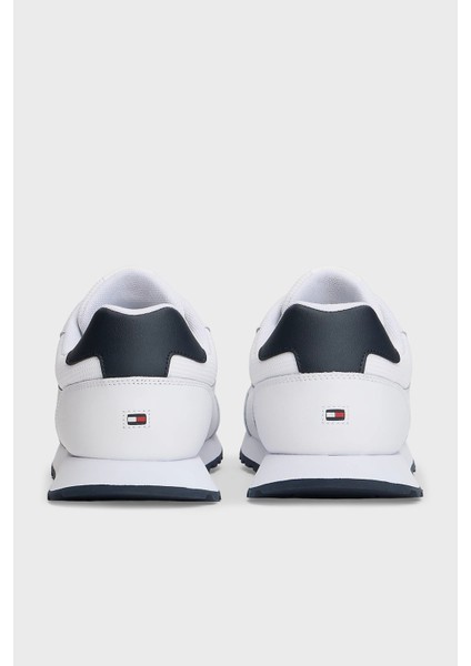 Logolu Deri Sneaker Ayakkabı Erkek Ayakkabı FM0FM05637 Ybs indirimleri