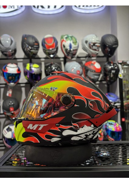 Thunder Mat Yamanaka Kask (Şeffaf Vizörlü)