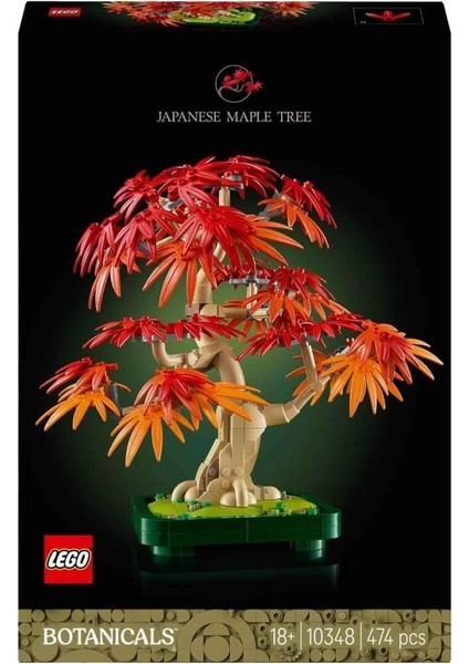 LEGO Botanicals Japon Kırmızı Akçaağaç Bonsai Ağacı 10348 modelleri
