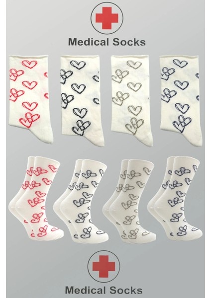 Kadın Renkli Soket Diyabetik Lastiksiz Şeker Çorabı Sıkmayan Pamuklu Çorap 4'lu Paket fiyatları