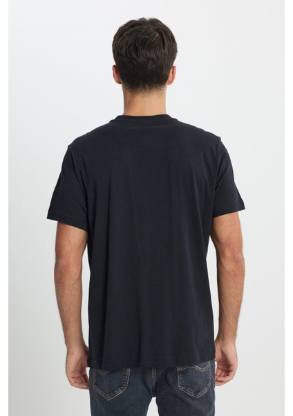 Lee Regular Fit Normal Kesim Bisiklet Yaka %100 Pamuk Siyah Tişört