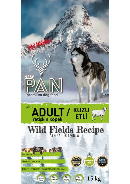 Premium Kuzu Etli & Pirinçli Yetişkin Köpek Maması 15 kg