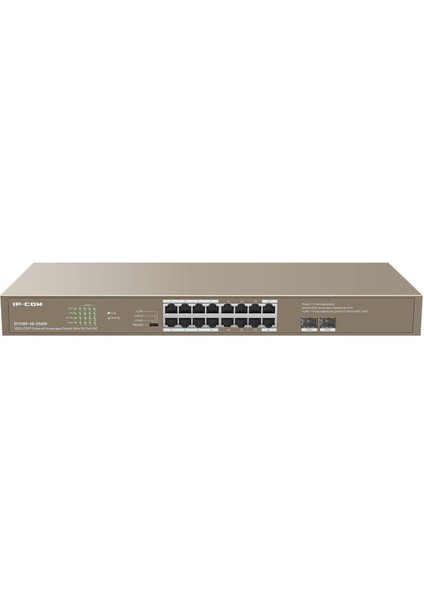 - G1118P-16- 250W UNMANAGED,16GE RJ45 Ports Poe,2gb Sfp Ports 16 Port Poe, 1u Rack M. Metal Case
