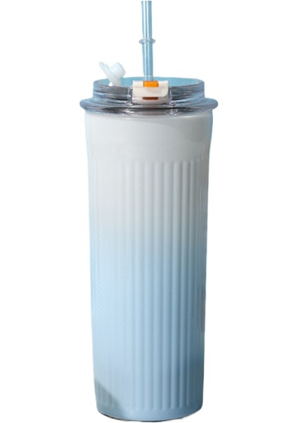 Yalıtımlı Bardak, Büyük Kapasiteli Paslanmaz Çelik Su Bardağı, Yüksek Kalitede Pipetli Araba Kahve Fincanı (Yurt Dışından)