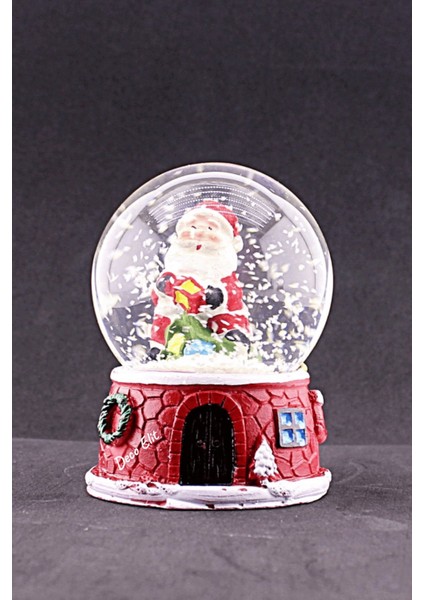Yılbaşı Yeni Yıl Noel Baba Temalı Orta Boy Işıklı Kar Küresi 9 cm A fırsatları