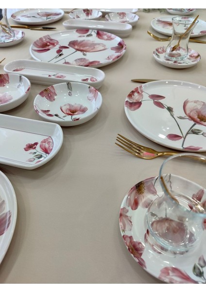 Charming Rose 6 Kişilik 21 Parça Kahvaltı Takımı Kahvaltı Seti fiyatları