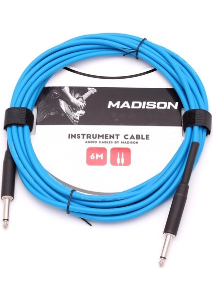 Madison Gitar Kablosu 6 Metre- Mavi