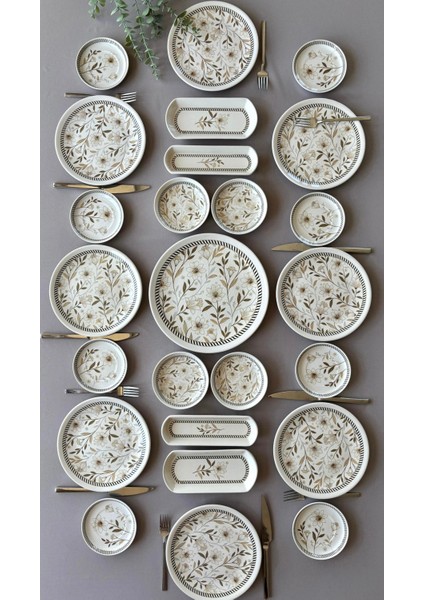 Floral 8 Kişilik 25 Parça Kahvaltı Takımı