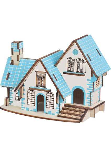 Çocuk Kabini Ahşap Yapboz Üç Boyutlu 3D Montaj Modeli, Erkek ve Kız Çocukları Için Oyuncaklar ve Hediyeler (Yurt Dışından)