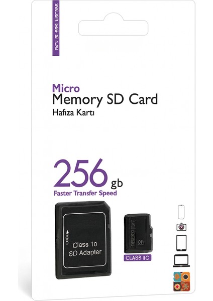 256GB Class 10 Micro Sd Hafıza Kartı + Sd Adaptör – Yüksek Hızlı Veri Transferi fiyatları
