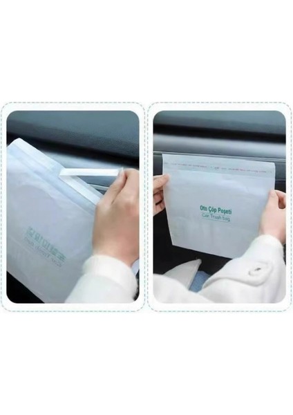 Bfs Pratik Su Geçirmez Oto Araba Çöp Poşeti Yapışkanlı 20 Adet indirimleri