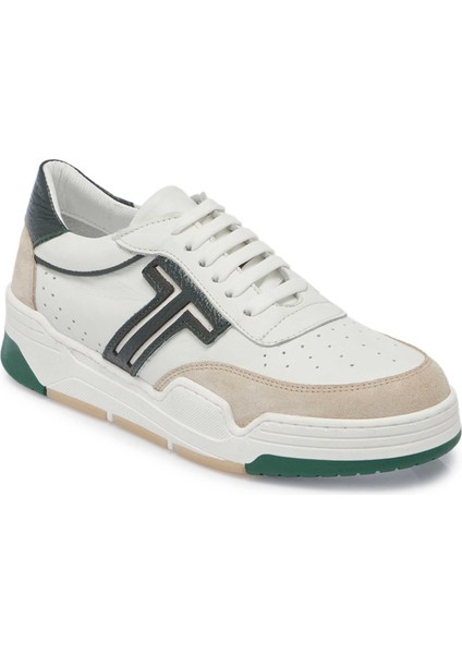 Beyaz Hakiki Deri Kadın Sneaker - K24I1AY67317-M03