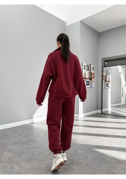 Şardonlu 3 Iplik Kumaş Ceket ve Bel Lastikli Pantolon Takım fiyatları