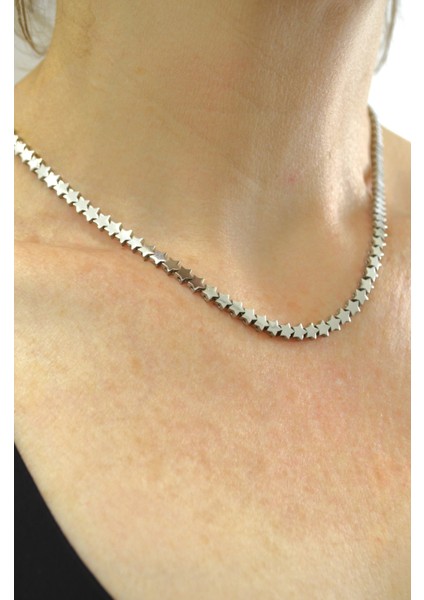 925 Ayar Gümüş Yıldız Kadın Gümüş Kolye fiyatları