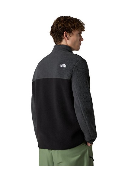M Yumiori 1/4 Zip Erkek Outdoor Çeyrek Fermuarlı Polar Ceket NF0A883SS5H1 Siyah fırsatları