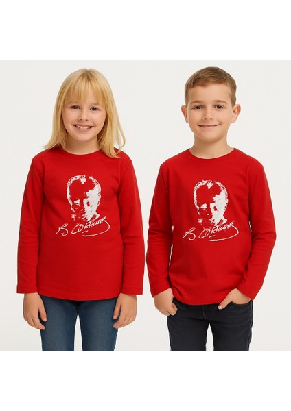 Atatürk Baskılı Uzun Kol Tişört