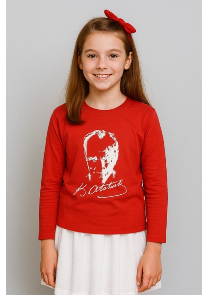 Atatürk Baskılı Uzun Kol Tişört fırsatları