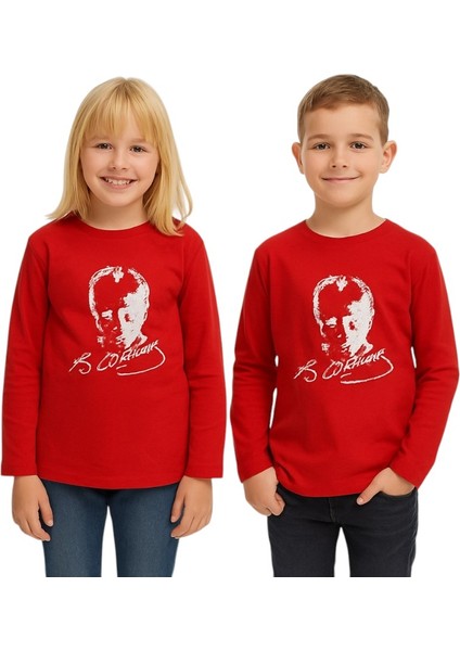 Atatürk Baskılı Uzun Kol Tişört