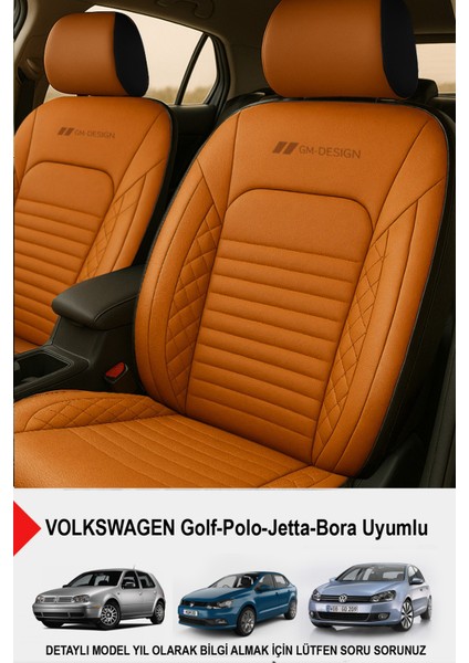 Istanbul Serisi Deri Oto Koltuk Kılıfı (Volkswagen Bora-Golf-Jetta-Polo Uyumlu)