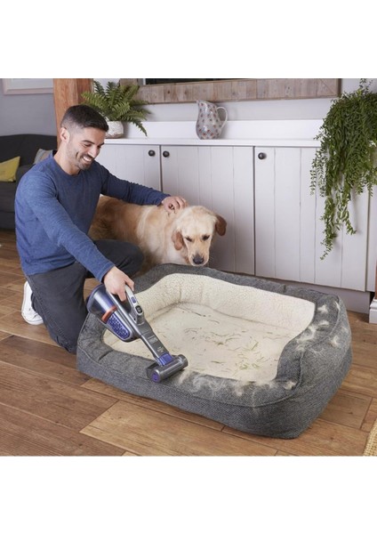 18V Şarjlı Pet Başlıklı El Süpürgesi, Güçlü ve Pratik Temizlik Aracı