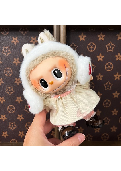 Labub 17CM Sevimli Giydir Gündelik Takım Elbise Peluş Oyuncak Giyim (Yurt Dışından)
