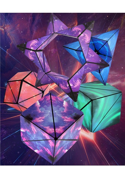Manyetik Değişen Geometrik Rubik Küpü Çocuk Oyuncak Yapboz Rubik Küpü (Yurt Dışından) modelleri