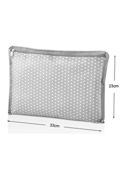 6'lı Gri Benekli Valiz Düzenleyici Set 2 Adet Farklı Ebatlarla Pratik Saklama