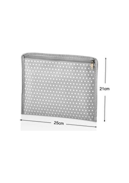 6'lı Gri Benekli Valiz Düzenleyici Set 2 Adet Farklı Ebatlarla Pratik Saklama