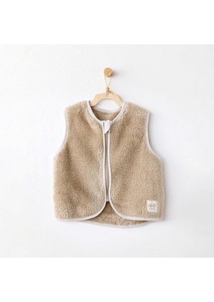Bebek Tinny's Sheeps Peluş Yelek Bej AC26162