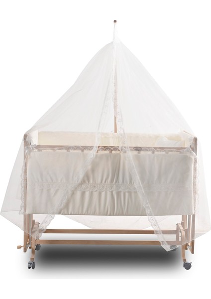 Comfymax Sallanır Anne Yanı Doğal Ahşap Beşik ve Uyku Seti - 60X120 cm fiyatları