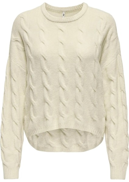 15350361 Onljeanett Lıfe Ls Cable O-Neck cc Knt