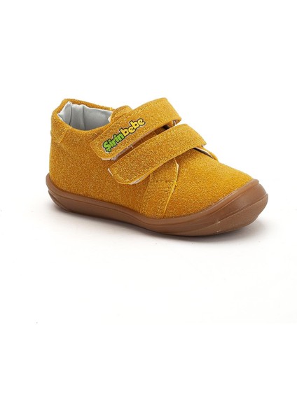 Şirinbebe Ortopedik Erkek Ilkadım Bebek Ayakkabı Sarı Çift Cırtlı modelleri