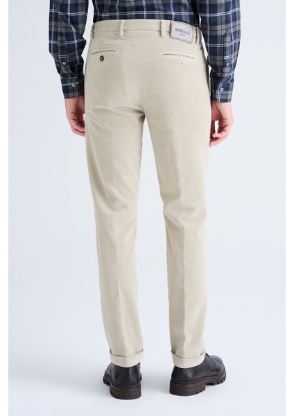 Erkek Bej Kadife Chino Pantolon modelleri