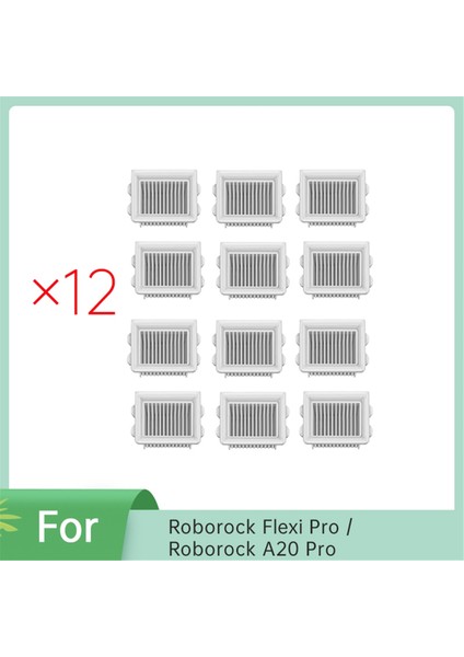 Roborock Flexi PRO/A20 Pro Vakum Filtreleri Için 12 Adet (Yurt Dışından)