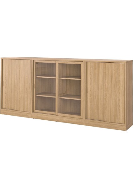 Konsol, Meşe Kaplama, 284X37X120 cm